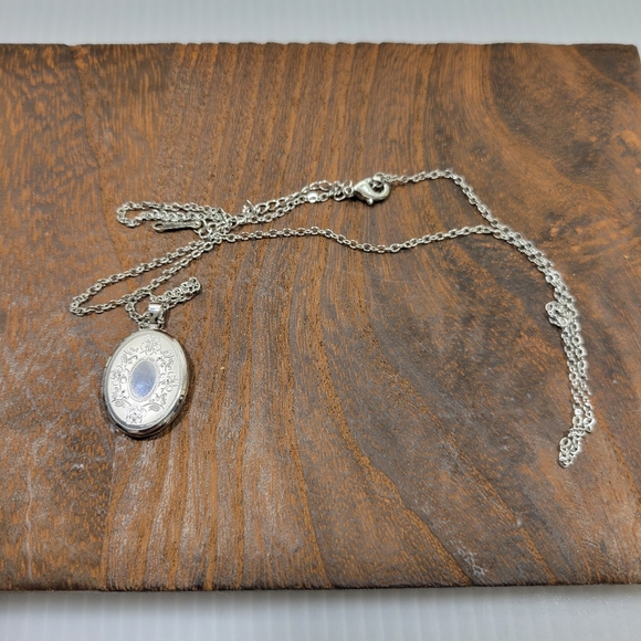 Silver Colored Locket Fashion Jewelry - Picture 3 of 5
